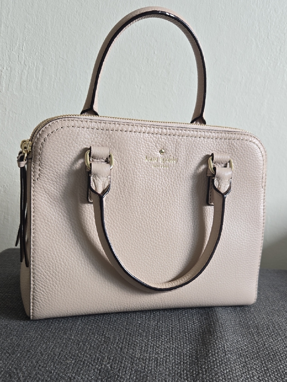 kate spade Pebbled Dome Satchel - Light Blush